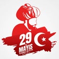 Vector Illustration of Happy 29th of Istanbul conquest 1453