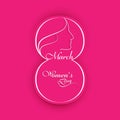 Vector illustration Happy Women's Day background card