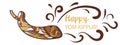 Vector illustration of Happy Yom Kippur
