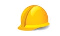 Vector illustration of hardhat against white background