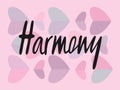 Vector illustration of harmony for logotype, flyer, banner, greeting card.