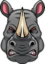 Head rhino mascot