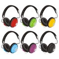 Vector illustration headphones