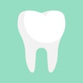 Vector illustration. Healthy tooth icon.