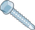 Hex Head Self Tapping Vector Illustration Royalty Free Stock Photo