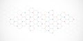 Vector illustration of hexagons pattern. Geometric abstract background with simple hexagonal elements. Creative idea for Royalty Free Stock Photo