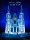 Historical monument Basilica of Our Lady of Good Health Church in Velankanni, Tamil Nadu, India