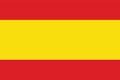 Civil Flag of the Francoist Spain from 1936 to 1938 Royalty Free Stock Photo