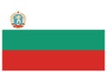 Flag of the People`s Republic of Bulgaria from 1971 to 1990