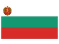 Flag of the People`s Republic of Bulgaria from 1946 to 1948