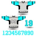 Vector illustration of hockey Jersey Royalty Free Stock Photo