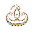 Diya Diwali festival. Shubh Dipawali Royalty Free Stock Photo