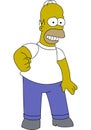 Vector illustration of Homer Simpson