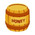 Vector illustration of honey and barrel icon. Collection of honey and healthy vector icon for stock.