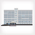 Vector illustration of hospital building