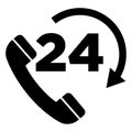 24 hour call Royalty Free Stock Photo