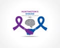Vector Illustration of Huntington Disease Awareness Month observed in May