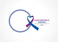 Vector Illustration of Huntington Disease Awareness Month observed in May