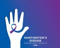 Vector Illustration of Huntington Disease Awareness Month observed in May