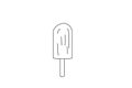 Vector illustration ice lollipop or ice cream Royalty Free Stock Photo