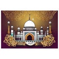 vector illustration image of happy Eid al-Fitr Royalty Free Stock Photo