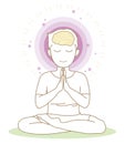 Meditation - Yoga pose -Man