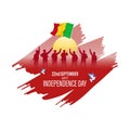 Vector illustration for Mali Independence Day.