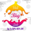 India Festival of Color Happy Holi Advertisement Sale background Royalty Free Stock Photo