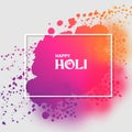 India Festival of Color Happy Holi holiday background