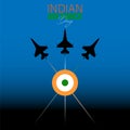 Vector Illustration of Indian Air Force Day observed on October 8