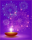 Vector illustration for Indian festival Diwali background