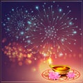 Vector illustration for Indian festival Diwali background