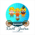 Vector illustration for Indian festival Rath Yatra