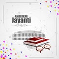 Indian leader Dr Bhimrao Ambedkar Jayanti background