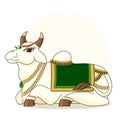 Vector illustration of Indian sacred cows2
