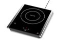 Vector illustration of induction hob with touchpad., Single burner