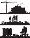 Vector illustration of industry area