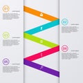 Vector illustration infographic five options Royalty Free Stock Photo