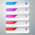 Vector illustration infographic five options Royalty Free Stock Photo