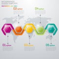 Vector illustration infographic five options Royalty Free Stock Photo