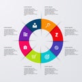 Vector illustration infographics eight options