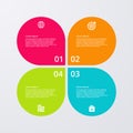 Vector illustration infographics four options