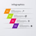 Vector illustration infographics four options