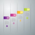 Vector illustration infographics four options