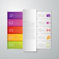 Vector illustration infographics paper strips