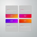 Vector illustration infographics squares with rounded corners Royalty Free Stock Photo