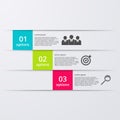 Vector illustration infographics three options