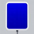 Information signal. Traffic road signal with reflective texture. Isolated