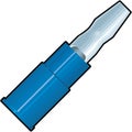 Insulated Male Snap Lug Vector Illustration