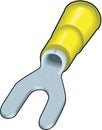 Insulated Tongue Spade Terminal Vector Illustration